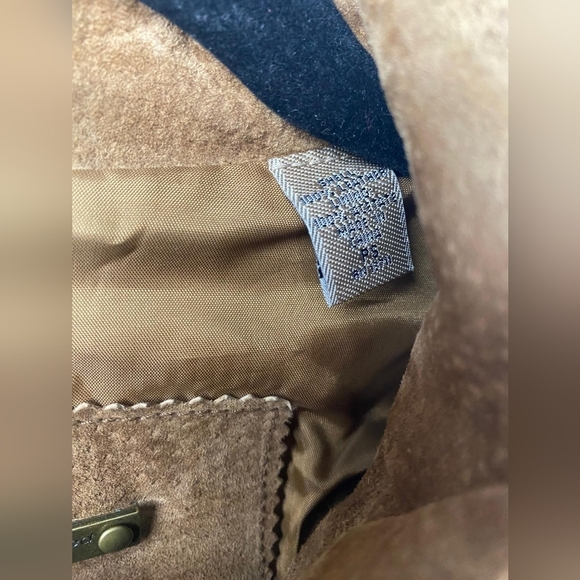 i.e. Relaxed Brown Leather Cargo Moto Streetwear Boho Chunky Jacket Size SP‎ - Picture 5 of 8